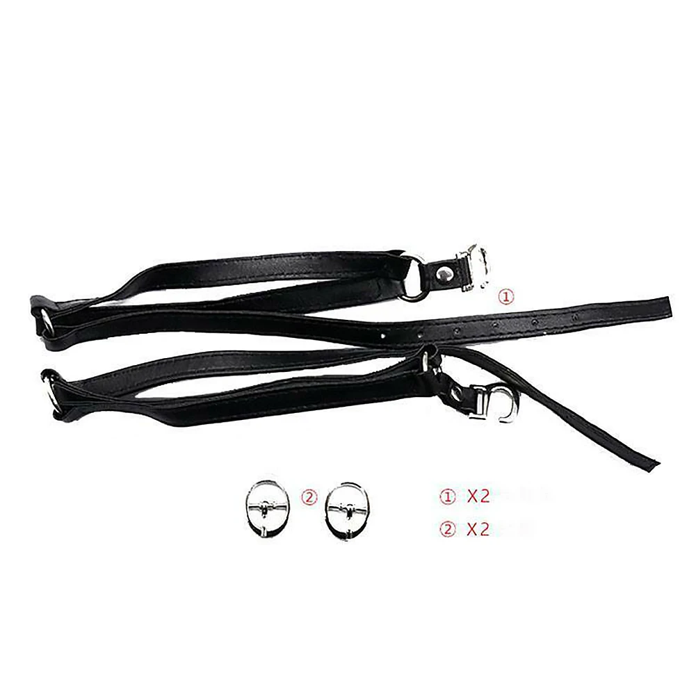 Detachable Triangle Bundle Shoelace Anti-slip Faux Leather High Heels Shoe Strap