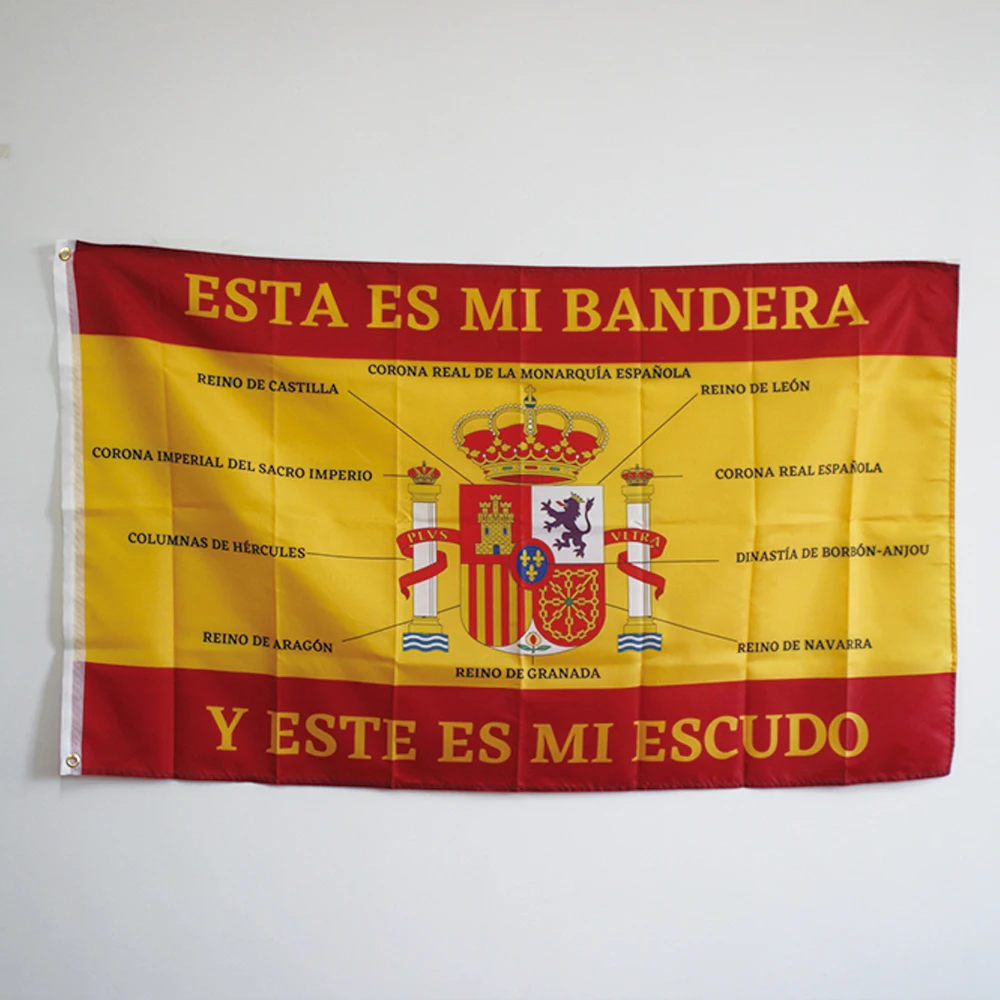 Drapeau Croix De Bourgogne Avec Bouclier Football 90x150 Cm - Couleurs Vives, Résistant Aux Intempéries - Pour Décor, événements Sportifs - 10