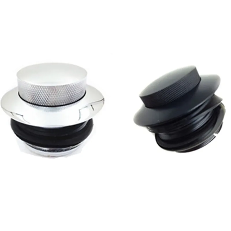 Motorcycle Flush Pop Up Reservoir Gas Cap Vented Fuel Tank For Harley