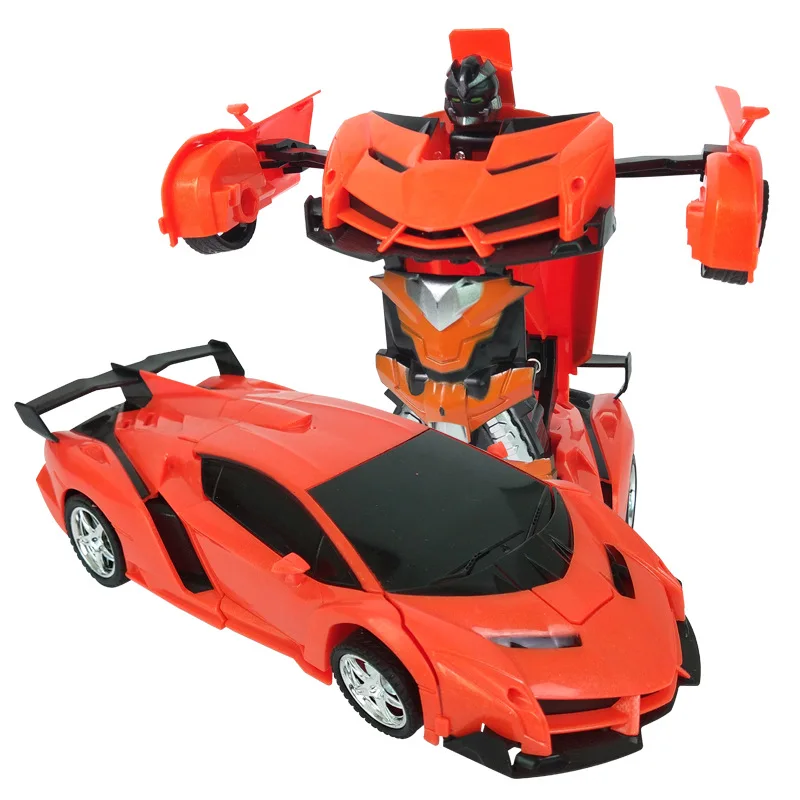 

Hot Selling New Style Remote Control Transformer a Key Transformation Robot Electric Children Car Simulation Model with Recharge