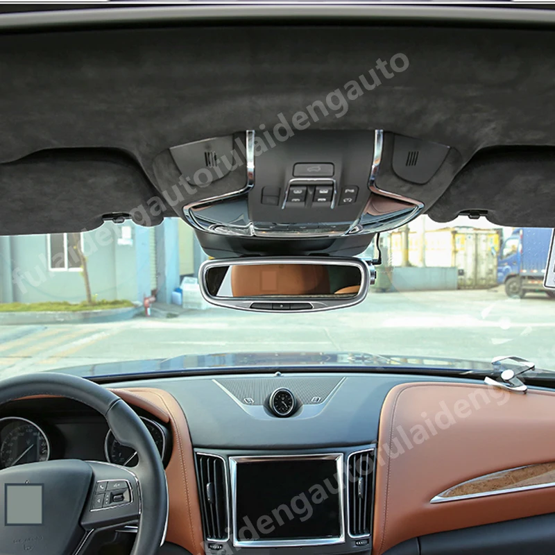 Для Maserati Levante- матовая ABS углеродное волокно внутреннее зеркало заднего вида декоративная рамка, обшивка, накладка автомобильные аксессуары