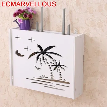 

wall hanging living room decoration multifunctional wireless storage socket cover cabinet shelf stacks TV set-top box hanger