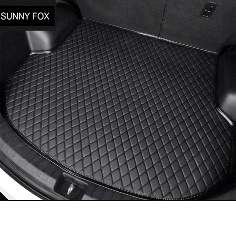SUNNY FOX правый руль/RHD автомобильные коврики для Toyota Crown RAV4 Corolla Prado 6D полное покрытие Сверхмощный автомобиль-Стайлинг - Название цвета: Car Trunk Mats
