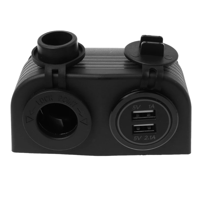 Палатка DC 12V 24V Автомобильная лодка Прикуриватель разъем питания двойной USB зарядное устройство розетки YHQ
