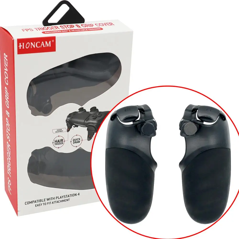 Honcam для FPS триггера остановить и покрытие ручки PS4 контроллер Playstation 4 аксессуары