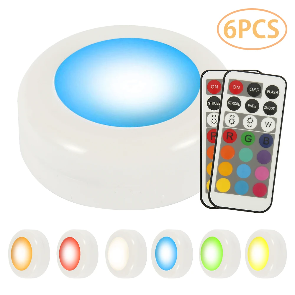 

LED Lights 13 Color Atmosphere Lights Cabinet Lights Home Night Light Bedroom Kitchen Cabinet Light Dimmable Remote Control