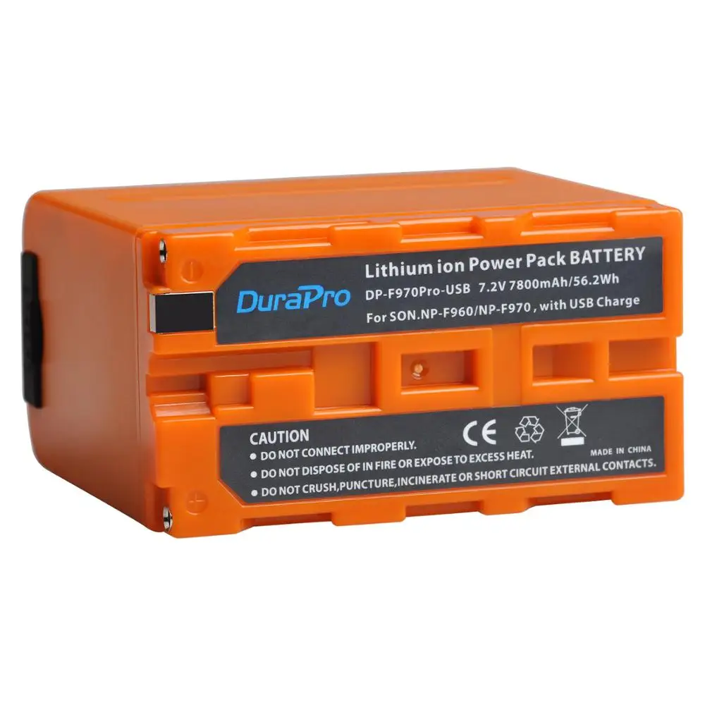 1 Battery 7800 мАч NP-F960 NP-F970 батарея с usb зарядным портом светодиодный индикатор питания для SONY F960 F550 F570 F750 F770 MC1500C 190P - Цвет: 1 Battery