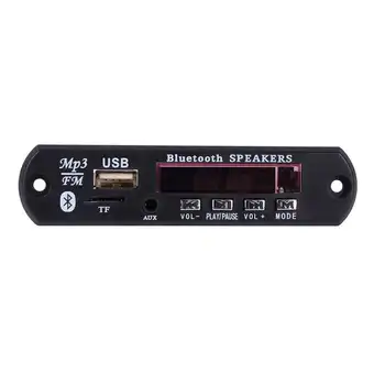 

Wireless Bluetooth 12V Mp3 Wma Decoder Board Audio Module Usb Tf Radio Fm Aux For Car Accessories