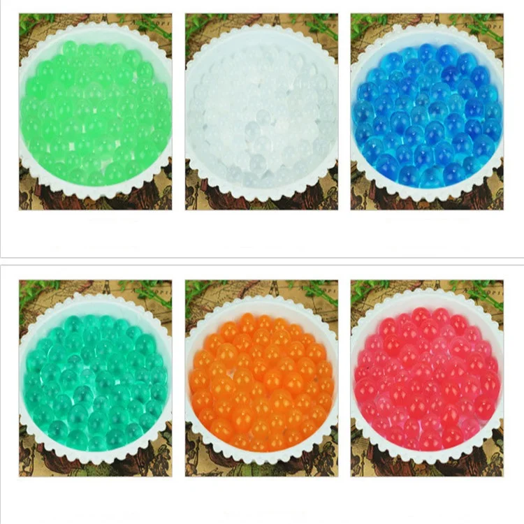 500Pcs/bag Pearl Shaped Crystal Soil Water Beads Mud Grow Magic Jelly Balls Home Decor Aqua Soil Wholesales Water Swelling