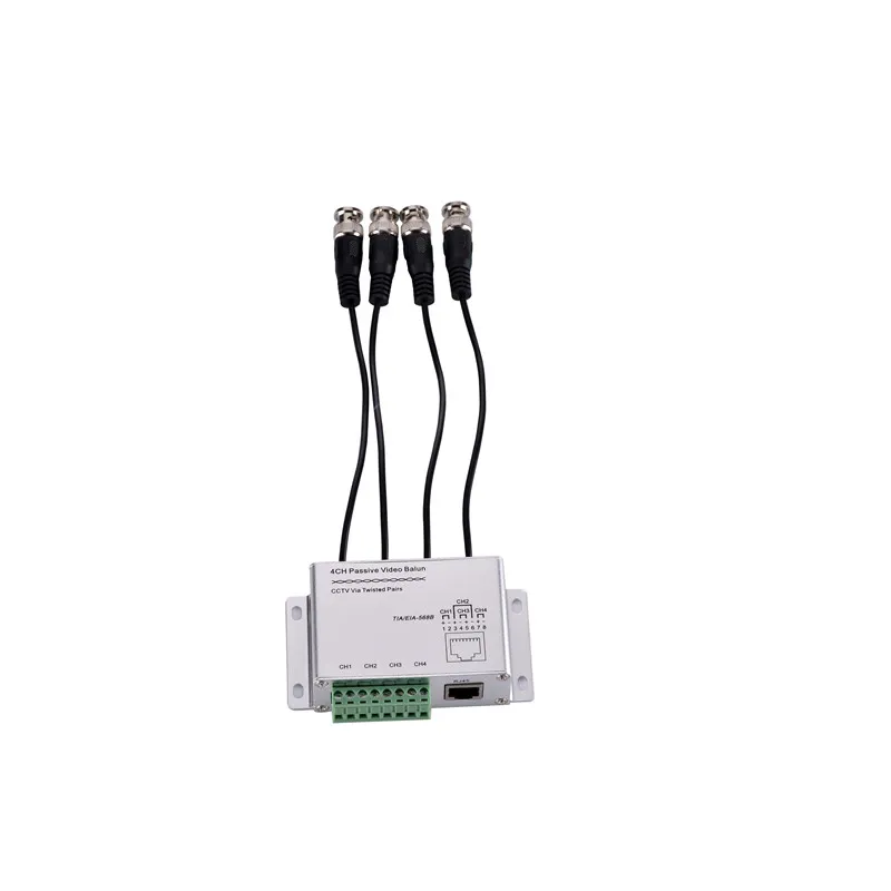 Камера видеонаблюдения 4 канальное Пассивное Видео BNC в UTP RJ45 Coax адаптер для