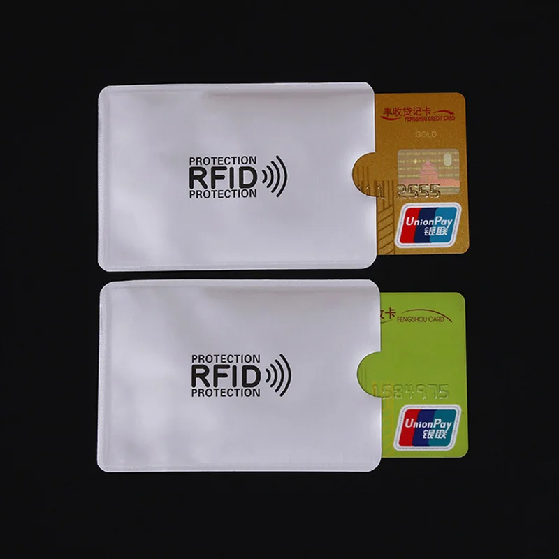 1 шт. против сканирования кредитных карт RFID блокатор протектор NFC Экранирование защитный чехол FOB кошелек Блокировка ридер Блокировка банковская карта
