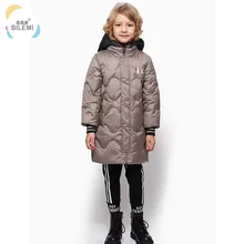 Bilemi/Дизайнерские Длинные теплые зимние пальто для маленьких мальчиков