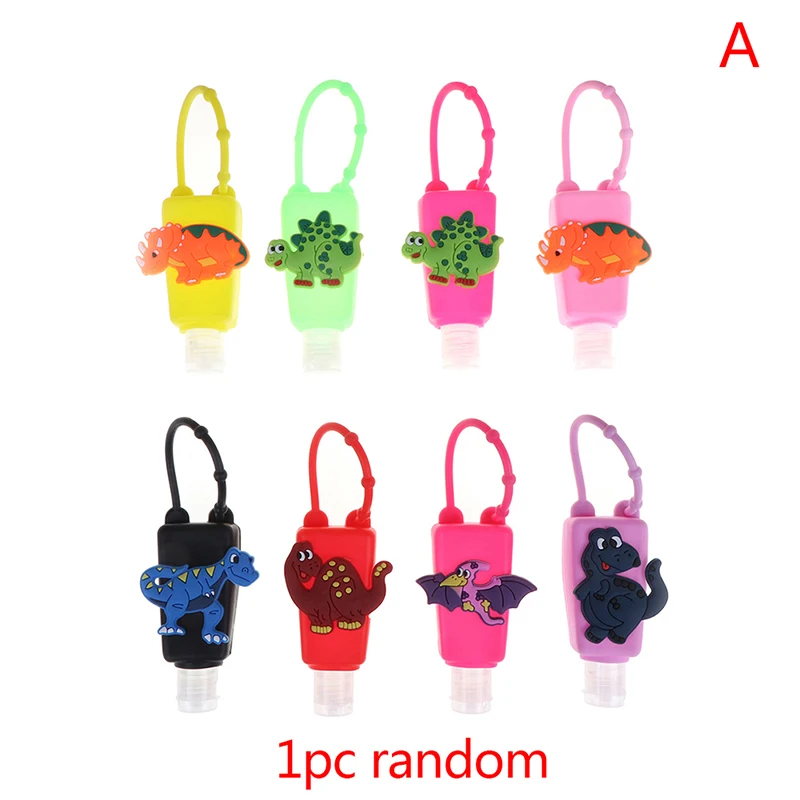 Mini Hand Sanitizer Split Bottles Refillable Detachable Cover Travel Portable Bottle Cartoon Safe Gel Holder