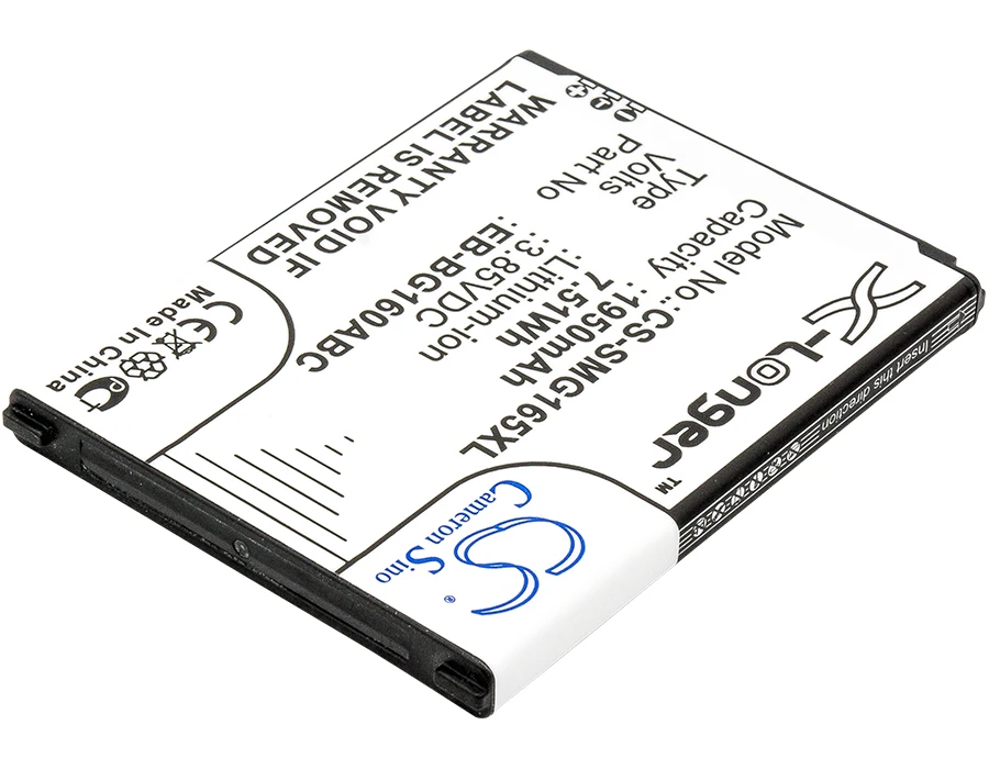 Кэмерон sino1950mAh батарея для SAMSUNG Galaxy папка 2 Две сим-карты, двойной SIM TD-LTE SM-G1600 SM-G1600 SM-G160N SM-G160N0 SM-G1650