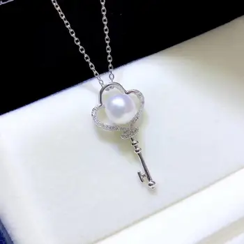 

New Arrival 925 Sterling Silver Necklace Chain with Pendant Mountings Findings Jewelry Parts Fittings Accessories for Pearls