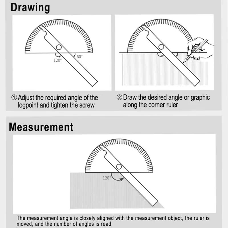 Многофункциональный транспортир Угол искатель рука Измерительная Линейка Инструмент регулируемый полукруглый индексирующий датчик квадратный плотник инструменты