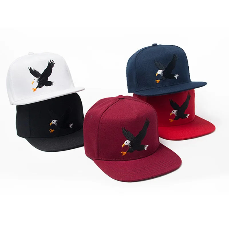 

High Quality Eagle Hip Hop Cap Men Snapback Women Fashion Rap Hat for Youth Teenagers Black White Navy Red 5 Colors