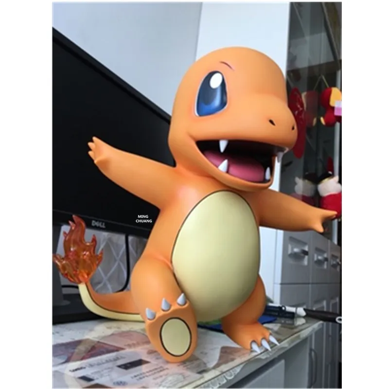 " аниме милые животные Charmander 1/1 весы украшения креативный подарок для малышей ПВХ фигурка Коллекционная модель игрушечная коробка 18 см V285