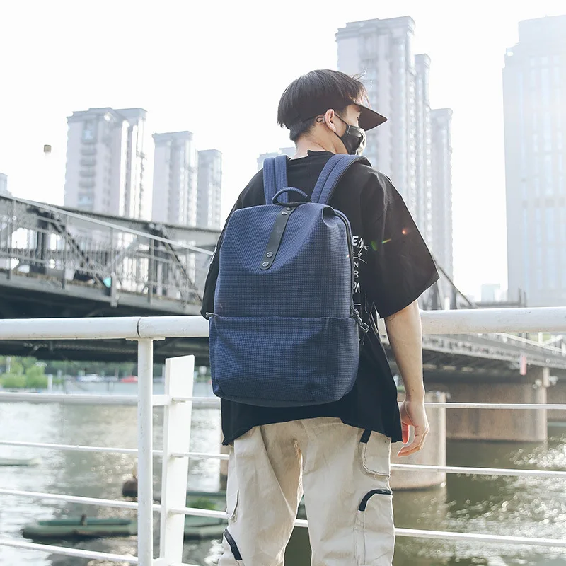

INS College Style Canvas Backpack Casual School Bag Large Capacity Students Computer Bag Men And Women Backpack 2018 New Style