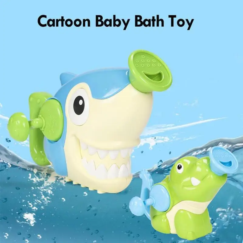 Children's Bathroom Bath Shark Crocodile Hand-shaking Sprinklers Toys Parent-child Interactive Water Playing Toys For Children
