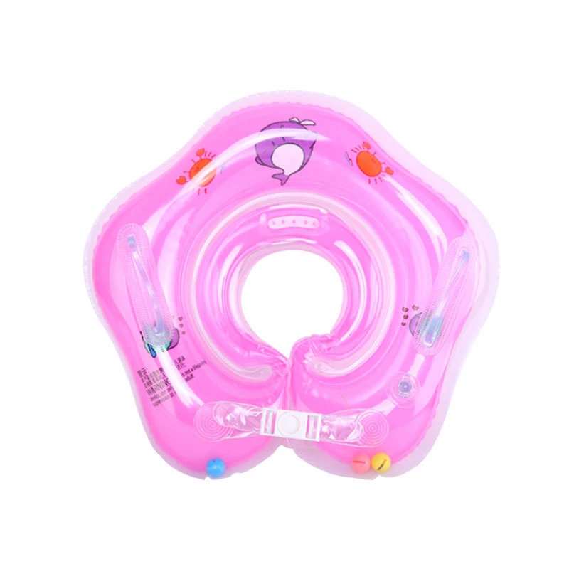 Надувной круг для бассейна, детское кольцо для плавания, безопасный круг для шеи, надувной матрас для плавания, вечерние игрушки для бассейна - Цвет: B