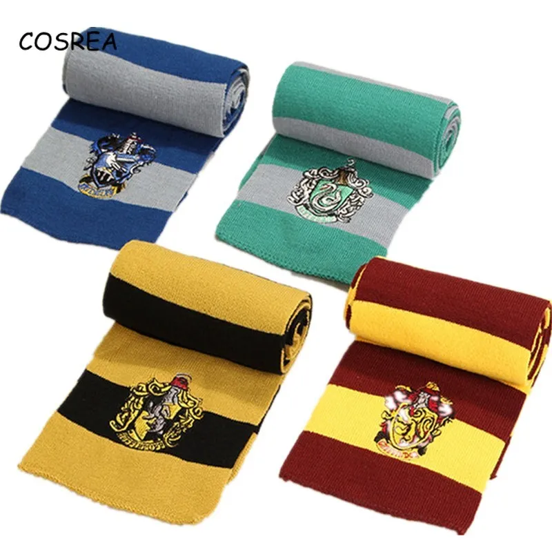 Ravenclaw шарф шапка шарф галстук Гриффиндор Слизерин Косплей Hufflepuff Гермиона Грейнджер костюмы зимний шейный платок для мужчин и женщин