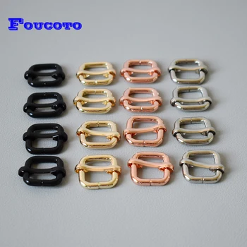 

200Pcs/Lot Four Color Slide Adjusters For Webbing15mm Belt Buckles Handbag Bag Dog Collars Sewing Durable Metal Buttons