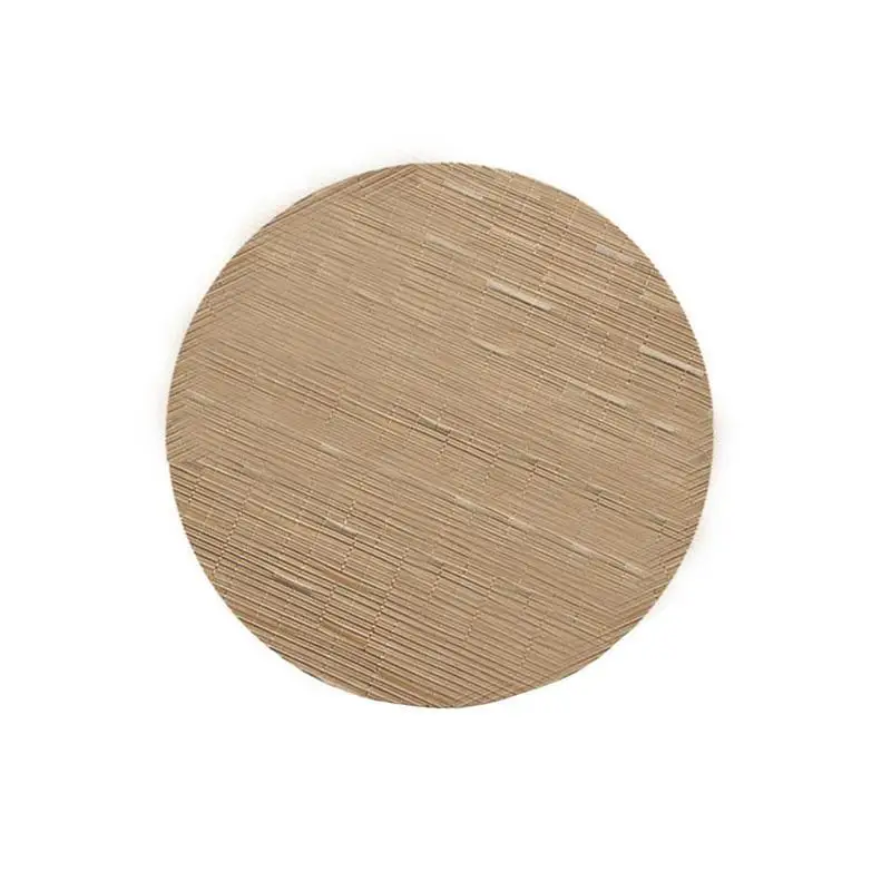1 шт., элегантный сплошной цвет, изоляционный коврик, ПВХ, коврик для стола, Нескользящие, западные, теплые подушечки, кухонная, ресторанная тарелка, чашка - Цвет: Brown