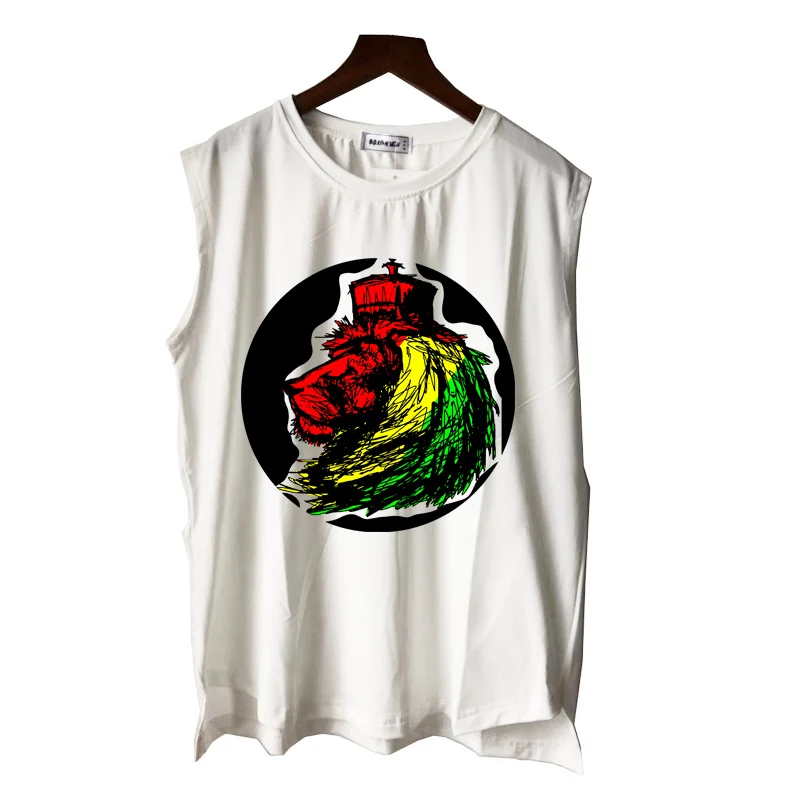 Брендовая новая трендовая майка rasta lion reggae рок в стиле панк для мужчин и женщин