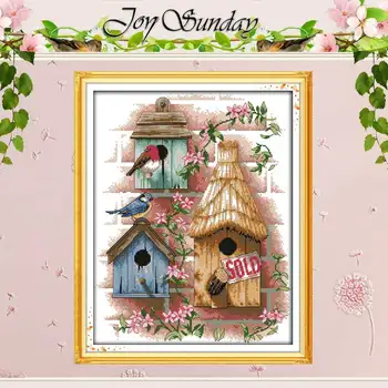 

Log Cabin Patterns Counted Cross Stitch 11CT 14CT Cross Stitch Set Wholesale Scenery Cross-stitch Kits Embroidery Needlework