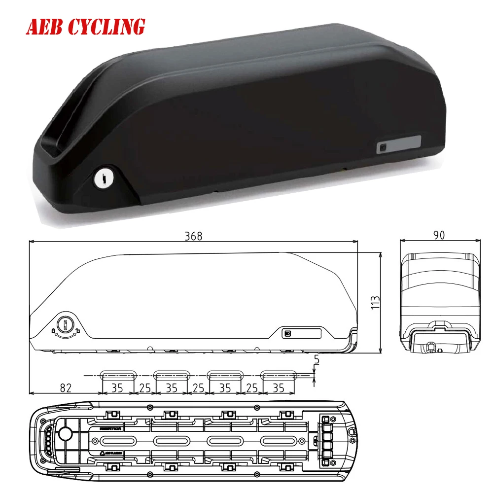 Бесплатная доставка футляр для батарей super shark down tube ebike ention 70 шт. 18650 ячеек с
