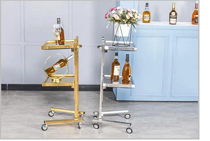 Stainless steel beauty salon cart Cutting hair folding cart hair salon special cutting ironing car tool car