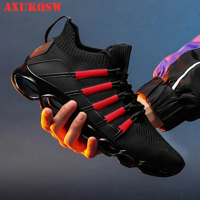 

black Blade Shoes Fashion Breathable Sneaker Running Shoes 46 Large Size Comfortable Sports Men's Shoes 46 Jogging Casual Shoes