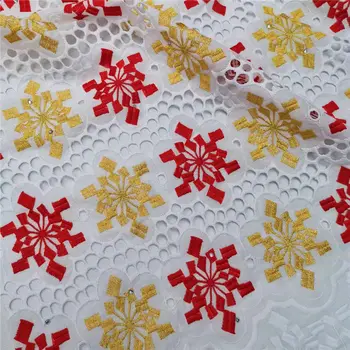 

Soft Colorful Swiss Voile Lace In Switzerland High Quality Nigerian Swiss Cotton Lace Fabrics Stoned Holes