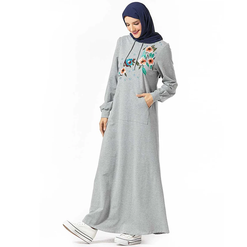Толстовка Abaya Дубайский хиджаб мусульманское платье Abayas мусульманская одежда