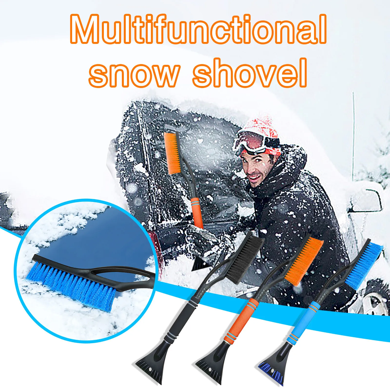 

Winter Outdoor Waterproof Snow Scraper Auto Car Windshield Removal Scraper Ice Snow Window Clean Shovel Durable Ice Scraper