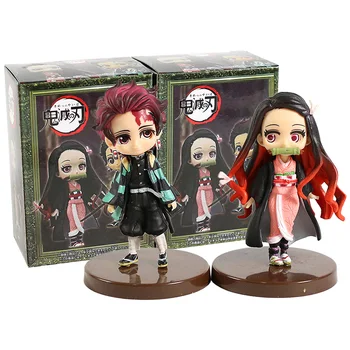 

Q Posket Demon Slayer Kimetsu No Yaiba Kamado Tanjirou & Nezuko PVC Figures Collectible Model Toys 2pcs/set