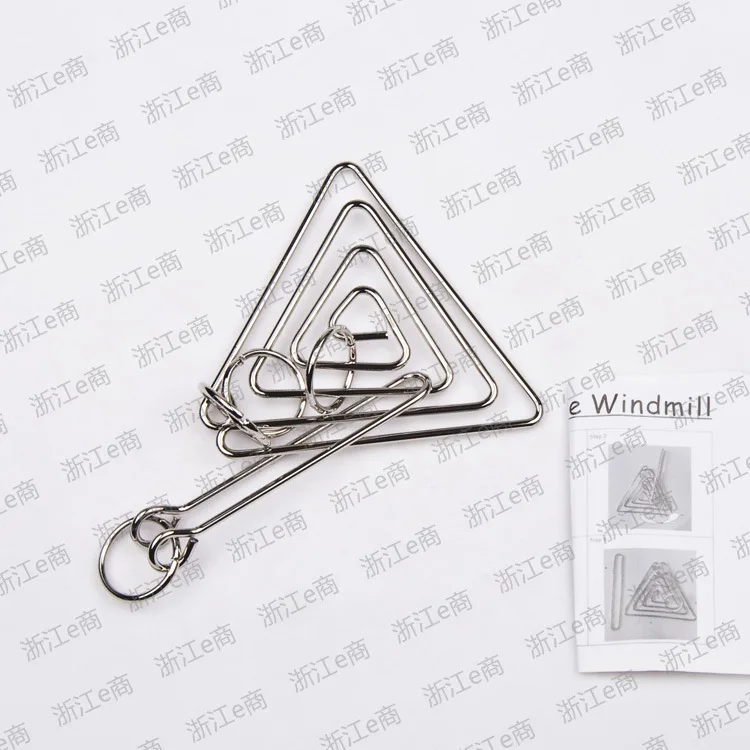 Traditional Toy Fine Triangle Ring Yx913 Classical Educational Toy Looping-off, Unclasp Class Birthday Gift