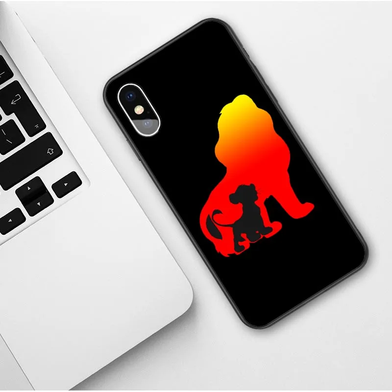 Король Лев Simba nala силиконовый чехол для телефона чехол для iPhone 7 8 6s Plus X XS MAX 5S SE XR 11 Pro Max мягкий чехол - Цвет: TPU