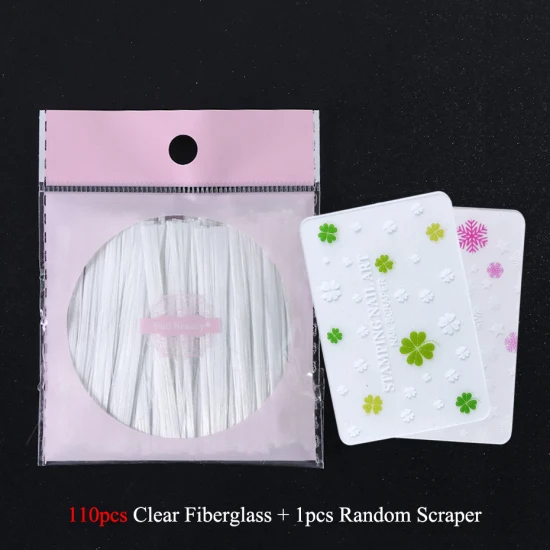 Clear 110pc Scraper STZ дизайн ногтей стекловолокно форма для УФ-гель лак расширение акриловый волокнистый гвоздь строительный инструмент для спа-салона маникюрные Советы Аксессуары#1578 - Цвет: Clear 110pc Scraper