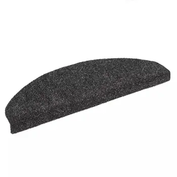 

vidaXL 15pcs Self-adhesive Stair Mats Needle Punch 65x21x4cm Dark Grey