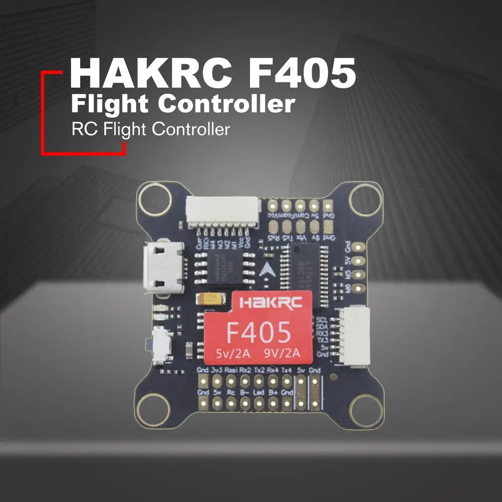 HAKRC F405 Контроллер полета 5 в 9 в двойной BEC OSD 3-9S MPU6000 для RC Дрон FPV гоночные запчасти аксессуар