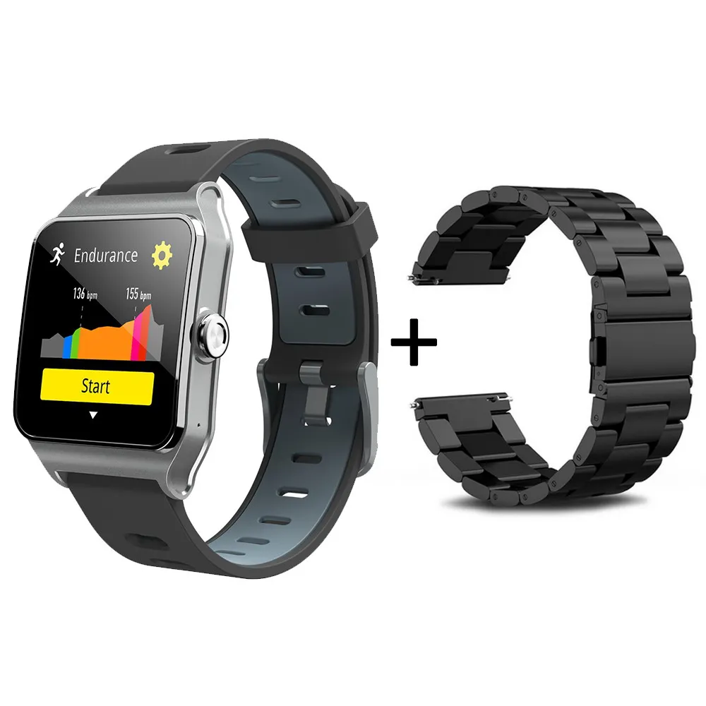 Гарантия 1 год BR3 gps 17 видов спорта Smart Band Bluetooth ч Strava браслет IP68 Водонепроницаемый Фитнес трекер Для мужчин часы - Цвет: Gray and Black1