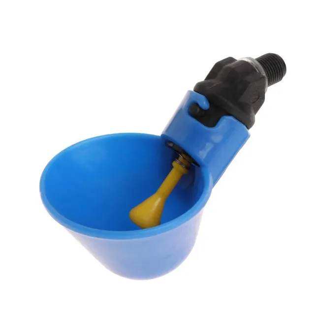 Automatic Quail Drinker Chicken Waterer Bowl With Yellow Nipple