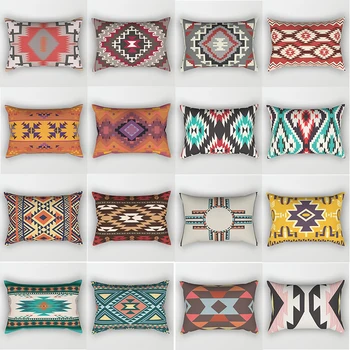 

Hot sale beauty plaid pillow case mandala rectangle bedroom pillow cases boys girls men women travel pillow cover 50*70cm
