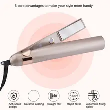 Новинка, выпрямитель для волос двойного назначения, щипцы для завивки волос, утюжок для женщин, инструмент для укладки волос, США, Великобритания, ЕС