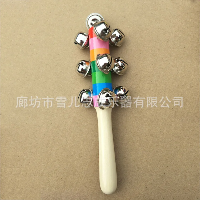 Orff CHILDREN'S Percussion Instrument Rainbow Bar Bell Colorful Rattle Children Early Education Toy Music Bar Bell