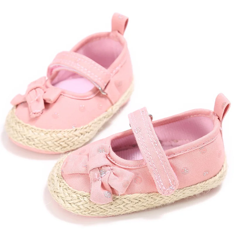 

Haiya Spring And Autumn Anti-slip Soft-Soled Shoes 0-1-Year-Old Baby Girls Bow Princess Shoes Babies' Toddler Shoes