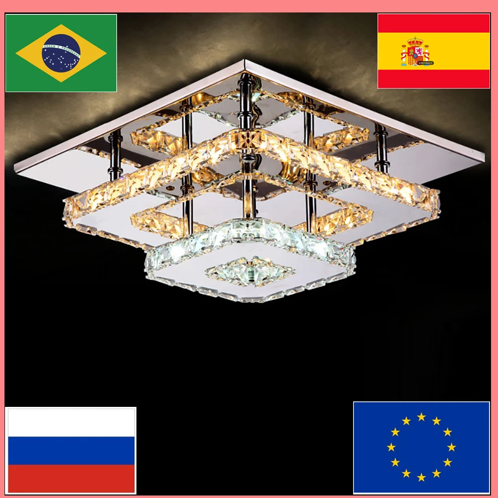  Modern Crystal LED ceiling light Fixture For Indoor Lamp lamparas de techo Surface Mounting Ceiling - 32944438656