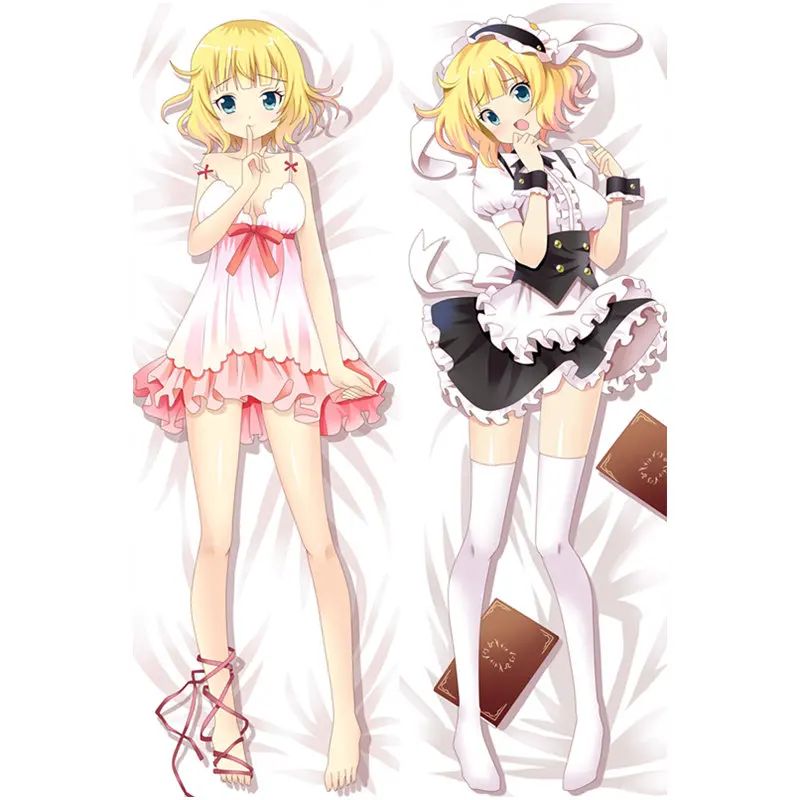 Peach skin Аниме Go chuumon wa Усаги desuka? Чудесные вечерние накидки на подушки Чехол сексуальная девушка 3D двухсторонняя кровать обниматься тела Чехол GM01 - Цвет: Peach skin
